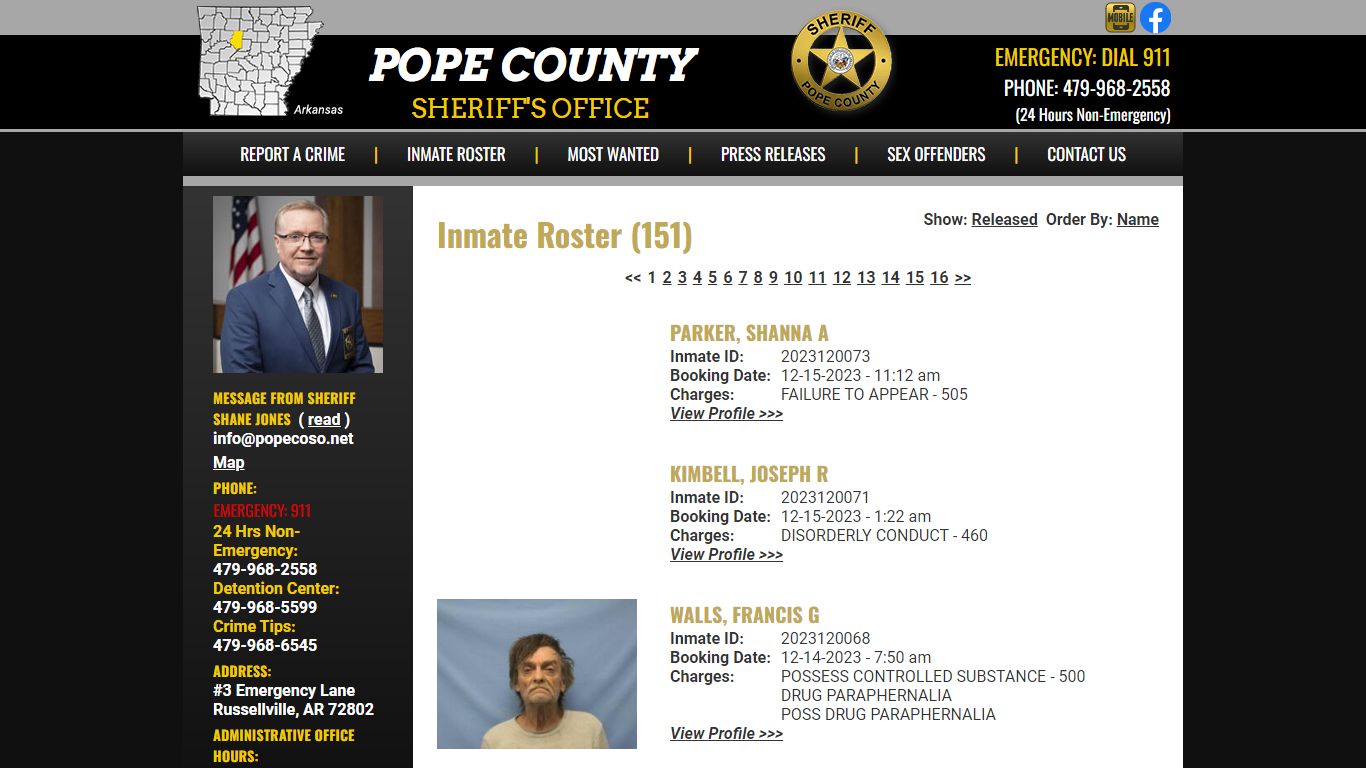 Inmate Roster - Current Inmates Booking Date Descending - Pope County ...